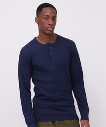 《DAILY/デイリー》L/S THERMAL HENLEY NECK T-SHIRT / デイリー長袖 サーマル ヘンリーネック ティーシャツ / AVIREX / アヴィレックス