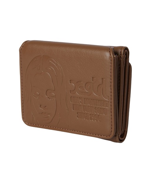 EMBOSSED FACE MINI WALLET（財布）｜X-girl（エックスガール）の