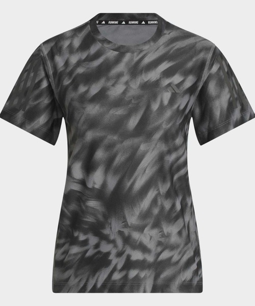 adidas(アディダス)の「オウン ザ ラン 総柄プリント 半袖Tシャツ / アディダス adidas(Tシャツ/カットソー・レディース・グレー・X-SMALL/X-LARGE/SMALL/MEDIUM/LARGE/XX-LARGE)」の4枚目の写真