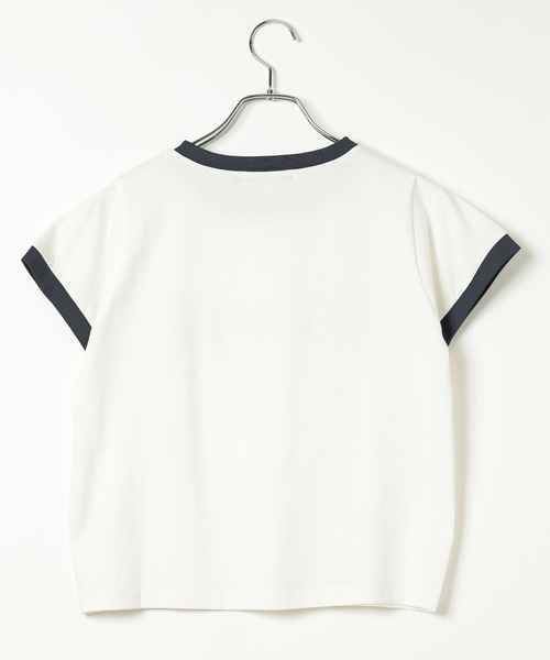 ALAND(エーランド)の「【UNISEX】ALAND/フロッキーロゴT(Tシャツ/カットソー・レディース・ピンク/チャコール/オフホワイト・LARGE/SMALL)」の8枚目の写真