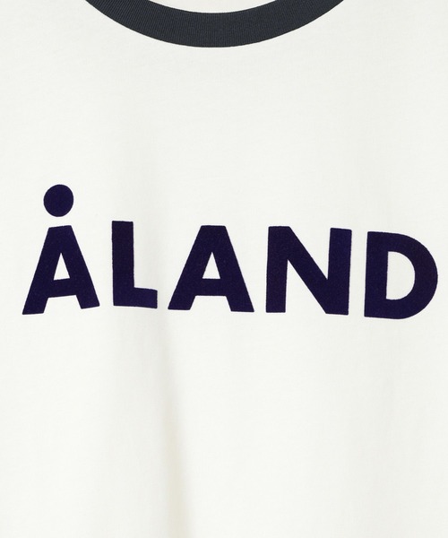 ALAND(エーランド)の「【UNISEX】ALAND/フロッキーロゴT(Tシャツ/カットソー・レディース・ピンク/チャコール/オフホワイト・LARGE/SMALL)」の10枚目の写真