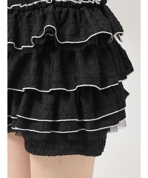 CALNAMUR（カルナムール）の「ティアードパンツ（その他パンツ・レディース・ブラック/ホワイト・SMALL/MEDIUM）」の9枚目の写真