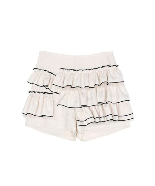 CALNAMUR（カルナムール）の「ティアードパンツ（その他パンツ・レディース・ブラック/ホワイト・SMALL/MEDIUM）」の13枚目の写真