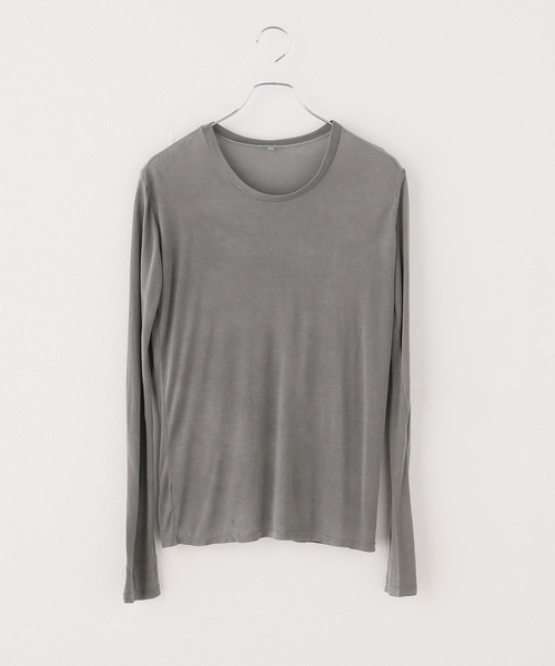 BASERANGE(ベースレンジ)の「Baserange ベースレンジ LONG SLEEVE TEE TTLSLY-AW26(Tシャツ/カットソー・レディース・パープル/チャコールグレー・FREE)」の13枚目の写真