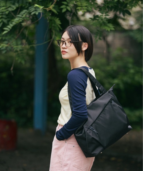 le coq sportif(ルコックスポルティフ)の「le coq sportif/ルコックスポルティフ 6W09 トートバッグ A4サイズ 20274(トートバッグ・レディース・ピンク/ブラック・FREE)」の6枚目の写真