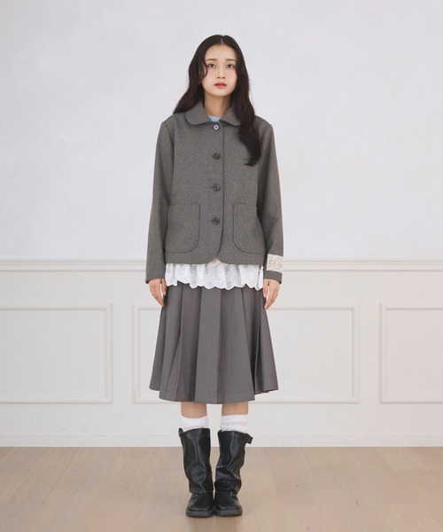 FCMM(エフシーエムエム)の「TAG JACKET COAT / タグジャケットコート(その他アウター・レディース・ネイビー/ベージュ/ブラウン/グレー・MEDIUM/SMALL)」の9枚目の写真