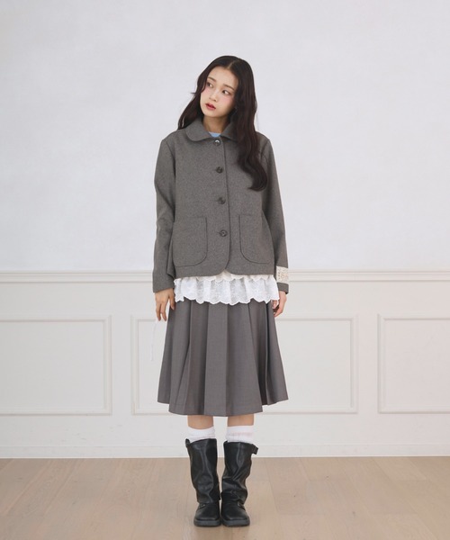 FCMM(エフシーエムエム)の「TAG JACKET COAT / タグジャケットコート(その他アウター・レディース・ネイビー/ベージュ/ブラウン/グレー・MEDIUM/SMALL)」の12枚目の写真