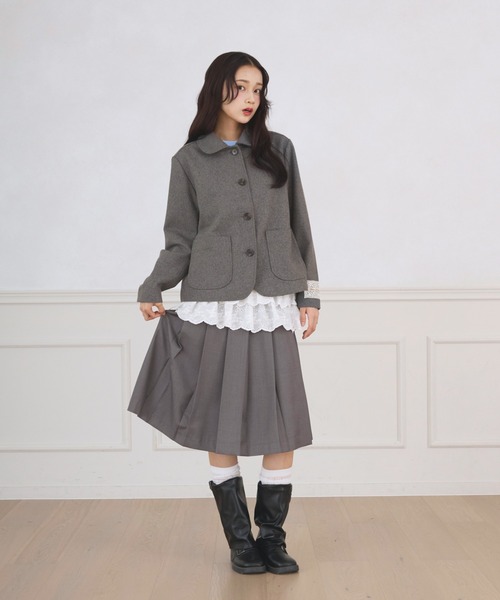 FCMM(エフシーエムエム)の「TAG JACKET COAT / タグジャケットコート(その他アウター・レディース・ネイビー/ベージュ/ブラウン/グレー・MEDIUM/SMALL)」の13枚目の写真
