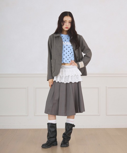 FCMM(エフシーエムエム)の「TAG JACKET COAT / タグジャケットコート(その他アウター・レディース・ネイビー/ベージュ/ブラウン/グレー・MEDIUM/SMALL)」の18枚目の写真