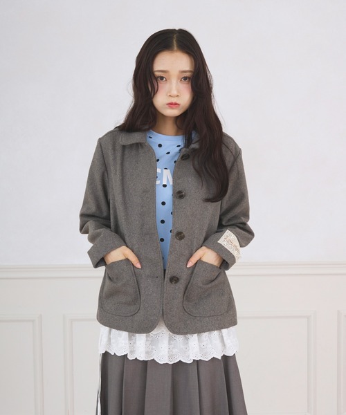 FCMM(エフシーエムエム)の「TAG JACKET COAT / タグジャケットコート(その他アウター・レディース・ネイビー/ベージュ/ブラウン/グレー・MEDIUM/SMALL)」の16枚目の写真