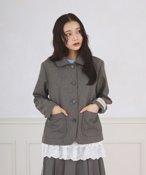 FCMM(エフシーエムエム)の「TAG JACKET COAT / タグジャケットコート(その他アウター・レディース・ネイビー/ベージュ/ブラウン/グレー・MEDIUM/SMALL)」の6枚目の写真