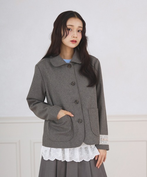 FCMM(エフシーエムエム)の「TAG JACKET COAT / タグジャケットコート(その他アウター・レディース・ネイビー/ベージュ/ブラウン/グレー・MEDIUM/SMALL)」の5枚目の写真