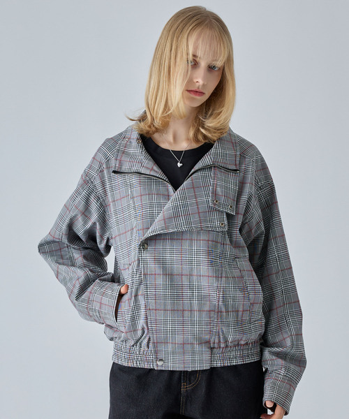 VELNUS（ベルナス）の「【VELNUS】Multiple Gimmick Short Check Blouson /マルチプルギミックショートチェックブルゾン（ブルゾン・メンズ・グレー/ベージュ・S/M/L）」の17枚目の写真