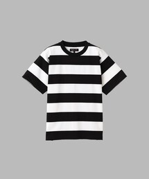 太ボーダー コットン 半袖 Tシャツ "Christof"