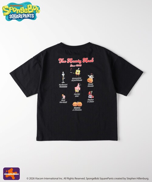 Right-on(ライトオン)の「【スポンジ・ボブ】プリントTシャツ(親子リンク)(ニット/セーター・キッズ・ブラック系/ホワイト系3/ホワイト系1/イエロー系・14/11/12/13)」の3枚目の写真