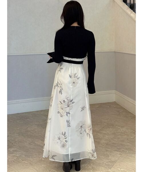 MERCURYDUO（マーキュリーデュオ）の「フラワードッキングワンピース（ワンピース・レディース・ブラウン/ブラック・SMALL/MEDIUM）」の16枚目の写真