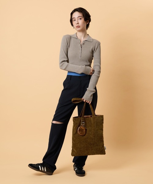 CONTROL FREAK / CTFK(コントロールフリーク)の「CONTROL FREAK / CTFK(コントロールフリーク/シーティーエフケー)HOLIDAYトート(トートバッグ・レディース・アイボリー/カーキ/レオパード・FREE)」の8枚目の写真