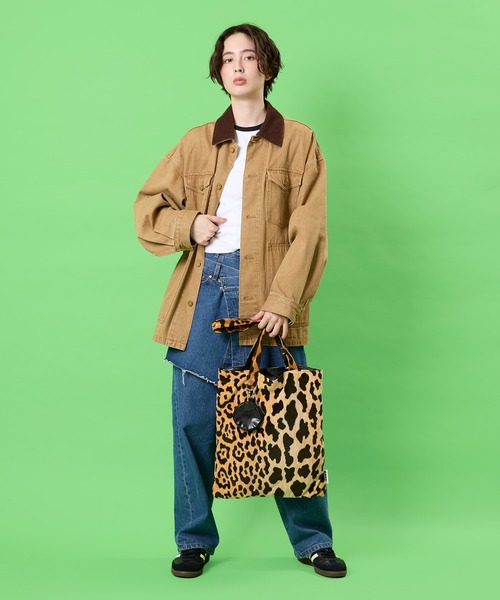 CONTROL FREAK / CTFK(コントロールフリーク)の「CONTROL FREAK / CTFK(コントロールフリーク/シーティーエフケー)HOLIDAYトート(トートバッグ・レディース・アイボリー/カーキ/レオパード・FREE)」の21枚目の写真