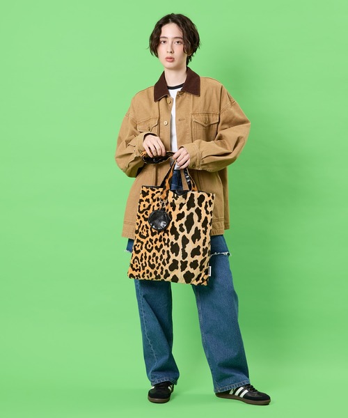 CONTROL FREAK / CTFK(コントロールフリーク)の「CONTROL FREAK / CTFK(コントロールフリーク/シーティーエフケー)HOLIDAYトート(トートバッグ・レディース・アイボリー/カーキ/レオパード・FREE)」の22枚目の写真