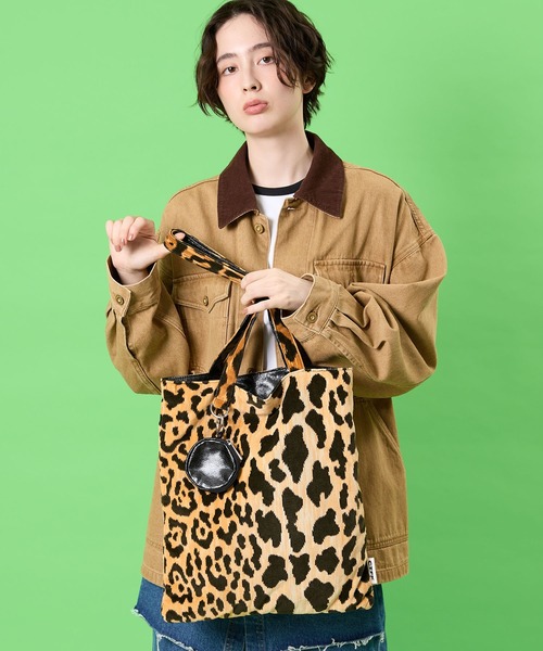 CONTROL FREAK / CTFK(コントロールフリーク)の「CONTROL FREAK / CTFK(コントロールフリーク/シーティーエフケー)HOLIDAYトート(トートバッグ・レディース・アイボリー/カーキ/レオパード・FREE)」の17枚目の写真
