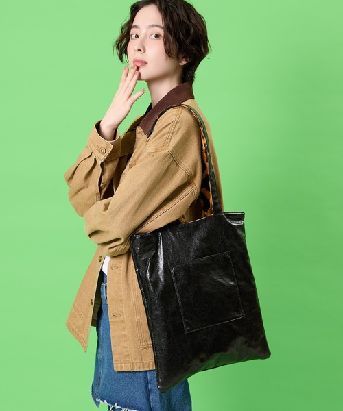 CONTROL FREAK / CTFK(コントロールフリーク)の「CONTROL FREAK / CTFK(コントロールフリーク/シーティーエフケー)HOLIDAYトート(トートバッグ・レディース・アイボリー/カーキ/レオパード・FREE)」の20枚目の写真