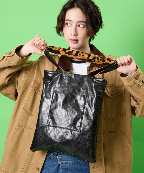 CONTROL FREAK / CTFK(コントロールフリーク)の「CONTROL FREAK / CTFK(コントロールフリーク/シーティーエフケー)HOLIDAYトート(トートバッグ・レディース・アイボリー/カーキ/レオパード・FREE)」の19枚目の写真