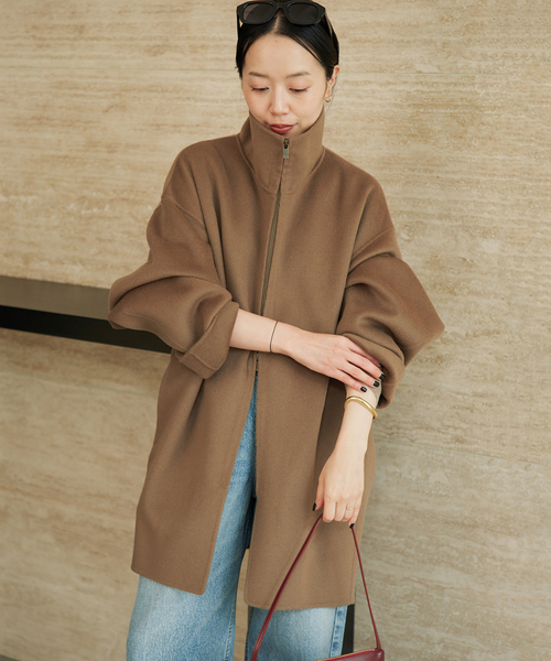 plage(プラージュ)の「HAMILTON zip up コート(その他アウター・レディース・モカ/ベージュ系その他・38/36)」の1枚目の写真