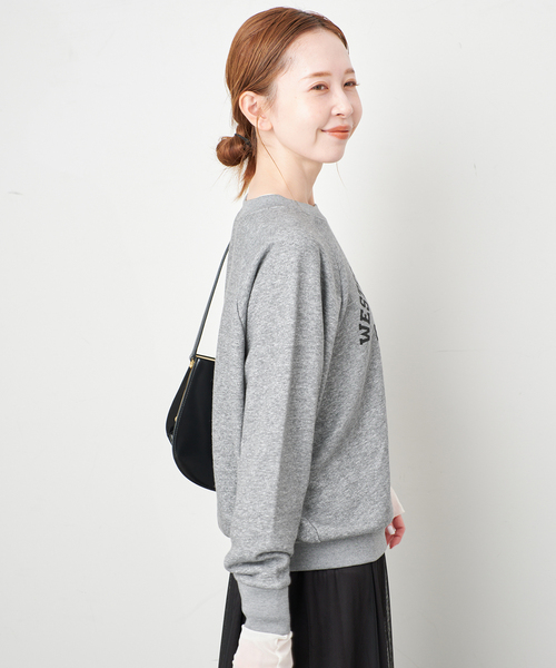 SLOBE IENA（スローブイエナ）の「MASON/メイソン SLOBE別注 ロゴスウェット（スウェット・レディース・サックスブルー/オレンジ/チャコールグレー・FREE）」の10枚目の写真
