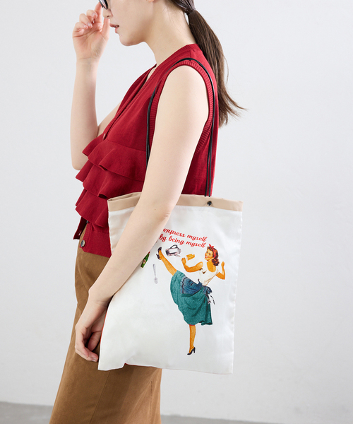 IENA(イエナ)の「THE CULTURE CODE/ザ カルチャーコード SILK BAG バッグ(ショルダーバッグ・レディース・ホワイト系その他/ホワイト×ホワイト・FREE)」の1枚目の写真