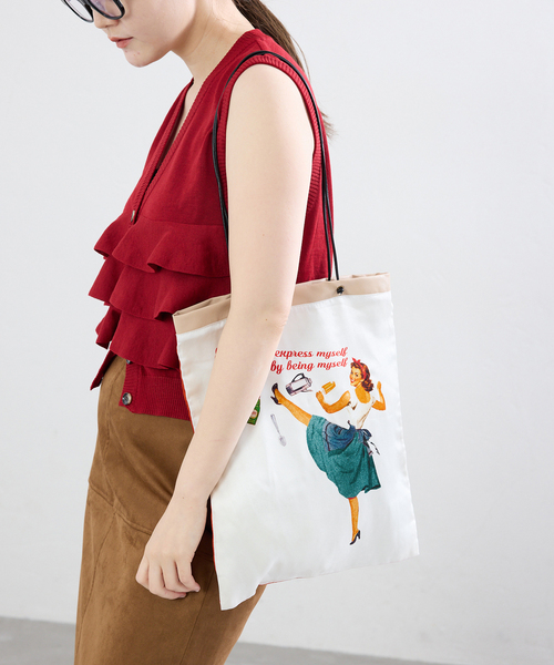 IENA(イエナ)の「THE CULTURE CODE/ザ カルチャーコード SILK BAG バッグ(ショルダーバッグ・レディース・ホワイト系その他/ホワイト×ホワイト・FREE)」の5枚目の写真