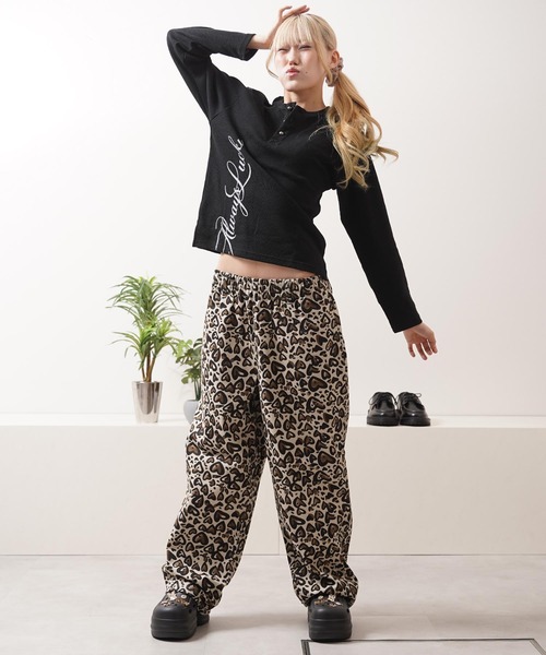 1111clothing(ワンフォークロージング)の「ハートレオパード ワイドパンツ / Heart Leopard Wide Pants(その他パンツ・メンズ・A/B・M/L)」の10枚目の写真