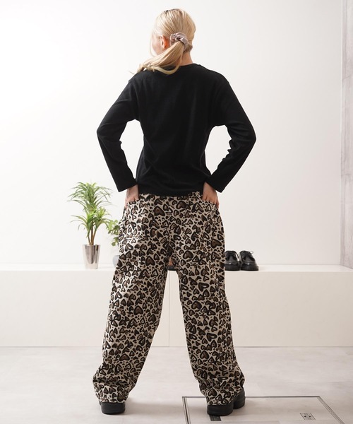 1111clothing(ワンフォークロージング)の「ハートレオパード ワイドパンツ / Heart Leopard Wide Pants(その他パンツ・メンズ・A/B・M/L)」の21枚目の写真