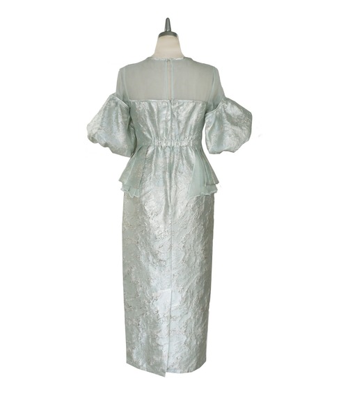 My shawty(マイシャウティー)の「jacquard off sholder dress(ドレス・レディース・イエロー/グリーン・FREE)」の10枚目の写真