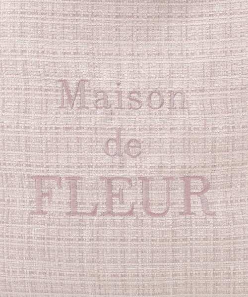 Maison de FLEUR(メゾンドフルール)の「ブランドロゴ刺繍ツイードスクエアトート(トートバッグ・レディース・ピンク/グレー・FREE)」の16枚目の写真