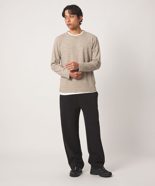 A DAY IN THE LIFE UNITED ARROWS(アデイインザライフユナイテッドアローズ)の「ドビーワッフル レイヤード ジャストカットソー<A DAY IN THE LIFE>(Tシャツ/カットソー・メンズ・ベージュ/ネイビー/ダークグレー/ライトグレー・L/S/M)」の7枚目の写真
