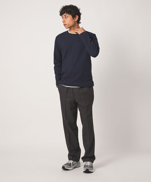 A DAY IN THE LIFE UNITED ARROWS(アデイインザライフユナイテッドアローズ)の「ドビーワッフル レイヤード ジャストカットソー<A DAY IN THE LIFE>(Tシャツ/カットソー・メンズ・ベージュ/ネイビー/ダークグレー/ライトグレー・L/S/M)」の10枚目の写真