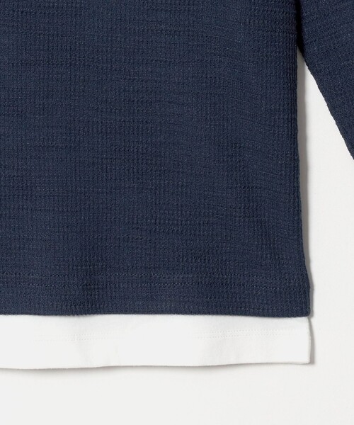 A DAY IN THE LIFE UNITED ARROWS(アデイインザライフユナイテッドアローズ)の「ドビーワッフル レイヤード ジャストカットソー<A DAY IN THE LIFE>(Tシャツ/カットソー・メンズ・ベージュ/ネイビー/ダークグレー/ライトグレー・L/S/M)」の18枚目の写真