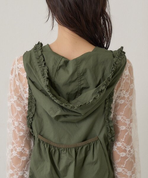 Kastane(カスタネ)の「【8.28(金)17:00~8.30(日)23:59限定発売】limited frill vest(ベスト・レディース・カーキ/ブラック・FREE)」の16枚目の写真