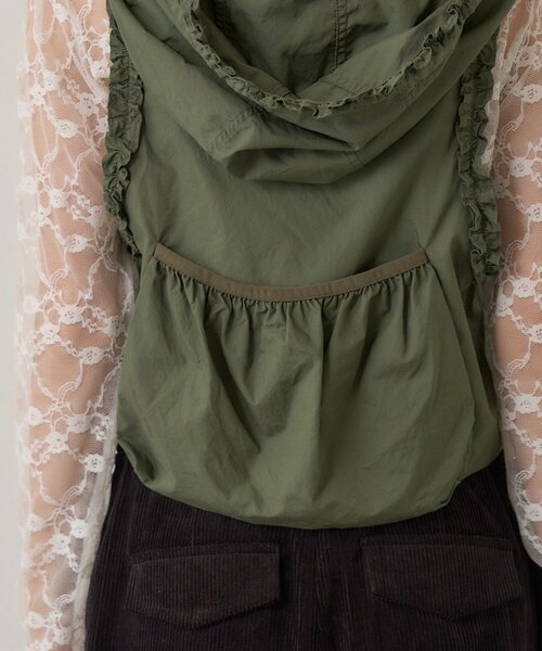 Kastane(カスタネ)の「【8.28(金)17:00~8.30(日)23:59限定発売】limited frill vest(ベスト・レディース・カーキ/ブラック・FREE)」の19枚目の写真