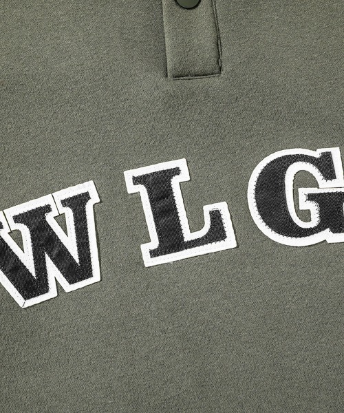 Dalfwin(ダールフィン)の「WLGTパッチロゴ裾ドローストリングヘンリーネックスウェット(スウェット・レディース・グレー/アーミー・FREE)」の22枚目の写真