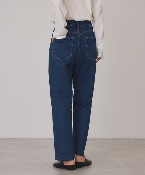 AMERICAN HOLIC（アメリカンホリック）の「ストレートデニムパンツ（デニムパンツ・レディース・インディゴブルー/ワンウォッシュ・L/M/S）」の4枚目の写真