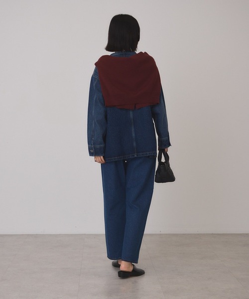 AMERICAN HOLIC（アメリカンホリック）の「ストレートデニムパンツ（デニムパンツ・レディース・インディゴブルー/ワンウォッシュ・L/M/S）」の7枚目の写真