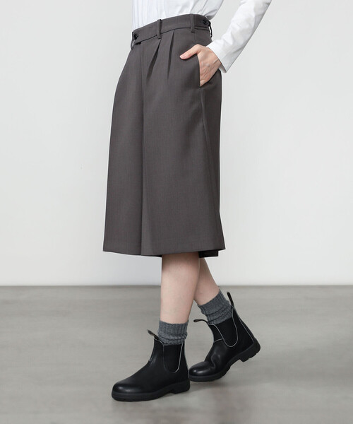 Morris & Sons(モリスアンドサンズ)の「MORRIS & SONS | 2タック ショートパンツ WOMEN(その他パンツ・レディース・ブラウン/グレー・0/1)」の12枚目の写真