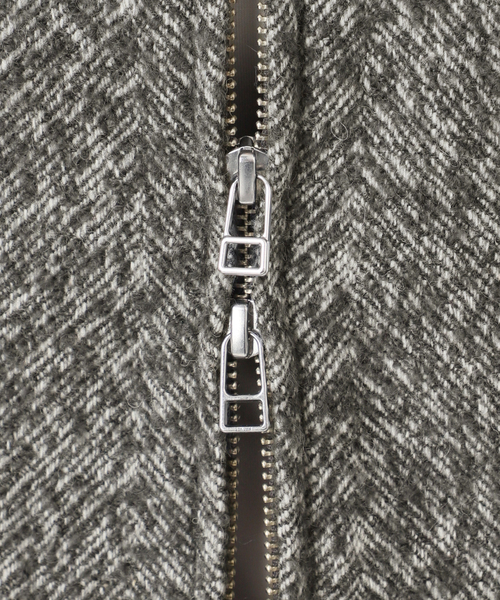 JOURNAL STANDARD relume(ジャーナルスタンダード レリューム)の「《WEB限定追加》尾州ウールヘリンボンジップブルゾン(その他アウター・レディース・チャコールグレー・FREE)」の17枚目の写真