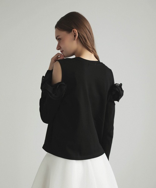 MERAKI(メラキ)の「ロングスリーブオフショルトップス(その他トップス・レディース・ブラック系その他/ブラック/ホワイト・FREE)」の20枚目の写真
