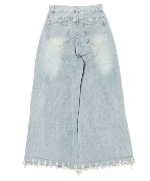 Ritzy(リッツィー)の「ハイウエスト・ワイドデニムパンツ(デニムパンツ・レディース・ブルー・LARGE/MEDIUM)」の9枚目の写真