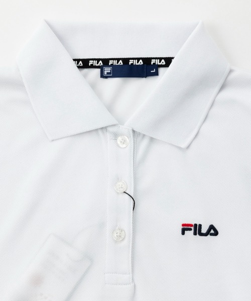 FILA(フィラ)の「【WEB別注】FILA フィラ L’Sワンポイント刺繍長袖ポロシャツ ドライ 吸水速乾(ポロシャツ・レディース・ネイビー/ホワイト/ブラック・LL/L/M)」の12枚目の写真