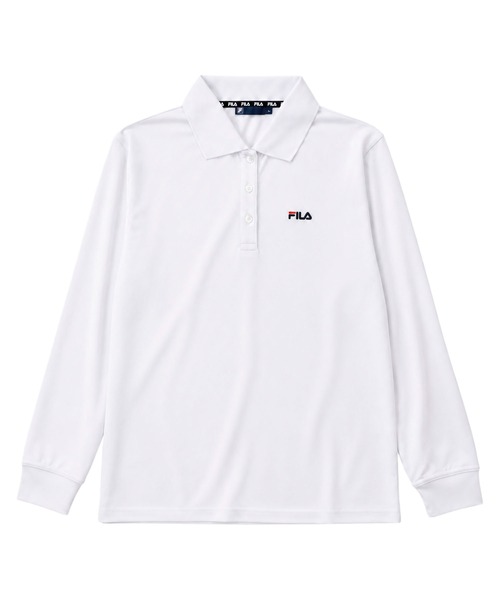 FILA(フィラ)の「【WEB別注】FILA フィラ L’Sワンポイント刺繍長袖ポロシャツ ドライ 吸水速乾(ポロシャツ・レディース・ネイビー/ホワイト/ブラック・LL/L/M)」の20枚目の写真