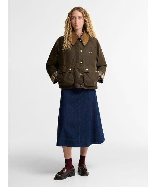 Barbour（バブアー）の「【SPEY / スペイ】Icons ワックス ジャケット（レディース）（ブルゾン・レディース・ベージュ/ネイビー・8/10）」の3枚目の写真