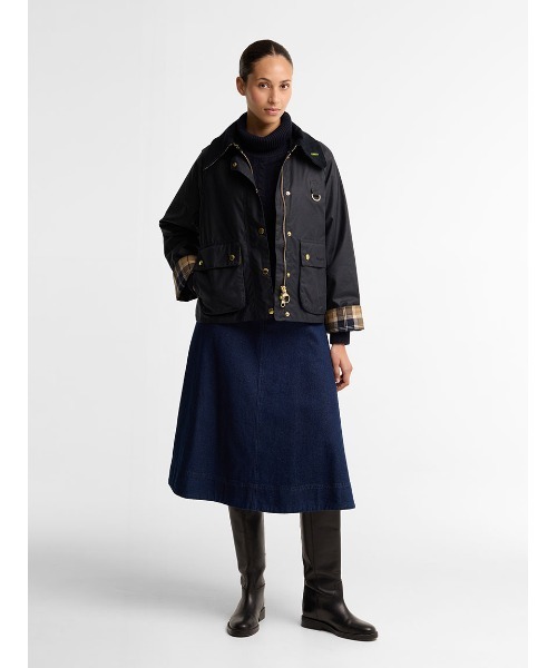 Barbour（バブアー）の「【SPEY / スペイ】Icons ワックス ジャケット（レディース）（ブルゾン・レディース・ベージュ/ネイビー・8/10）」の9枚目の写真